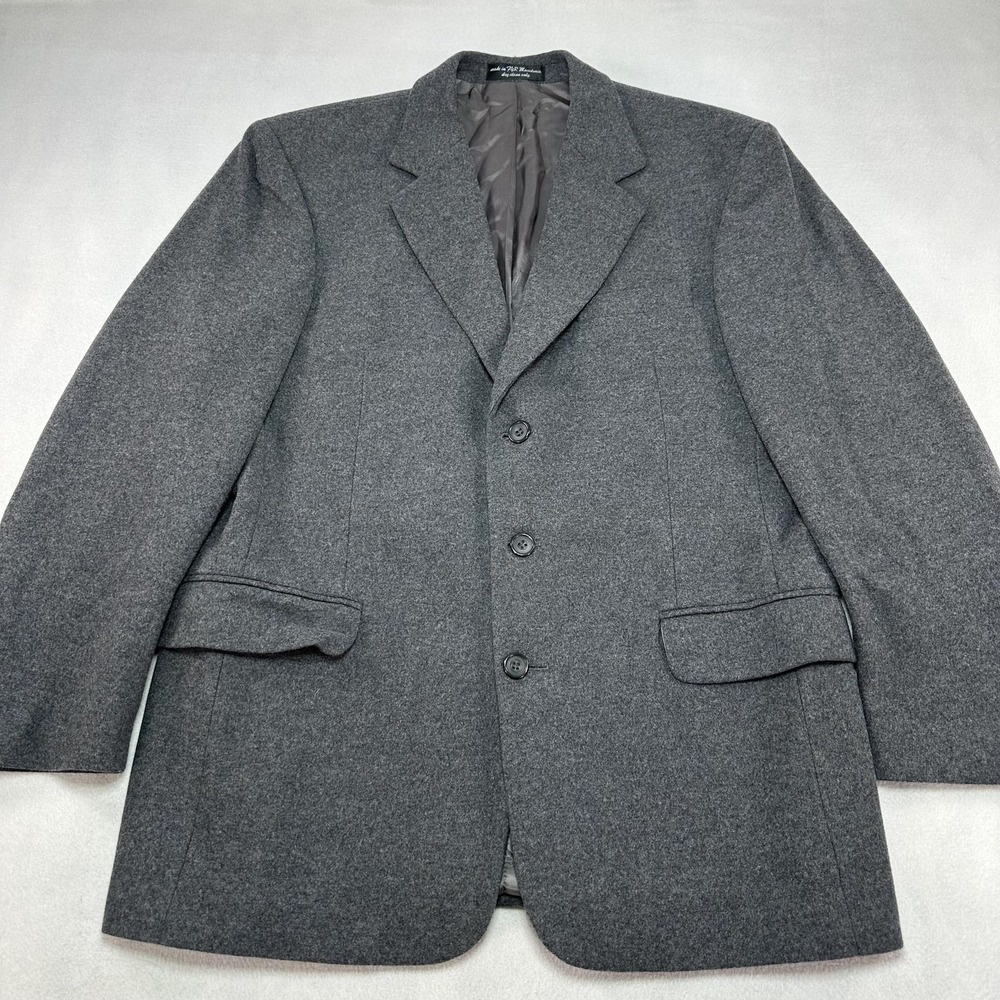 Gianfranco Ruffini Blazer Mens 40R Gray Cashmere Blend‎ Sport Coat Jacket Formal